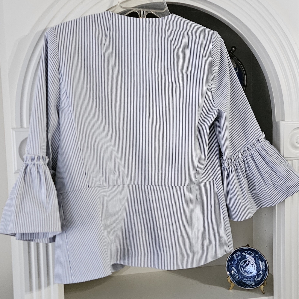 Halogen Pinstriped Jacket - image 2